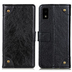 Coque Portefeuille Livre Cuir Etui Clapet K06Z pour Sharp Aquos wish2 Noir