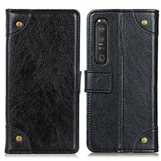 Coque Portefeuille Livre Cuir Etui Clapet K06Z pour Sony Xperia 1 III Noir