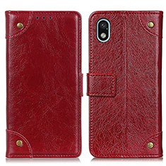 Coque Portefeuille Livre Cuir Etui Clapet K06Z pour Sony Xperia Ace III SO-53C Rouge