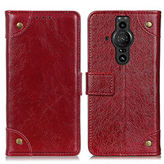 Coque Portefeuille Livre Cuir Etui Clapet K06Z pour Sony Xperia PRO-I Rouge