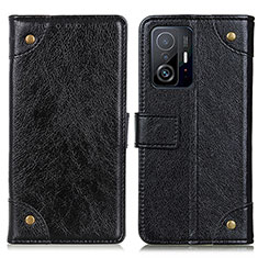 Coque Portefeuille Livre Cuir Etui Clapet K06Z pour Xiaomi Mi 11T 5G Noir