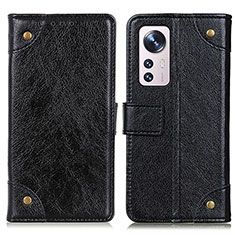 Coque Portefeuille Livre Cuir Etui Clapet K06Z pour Xiaomi Mi 12 Lite 5G Noir