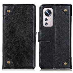 Coque Portefeuille Livre Cuir Etui Clapet K06Z pour Xiaomi Mi 12 Pro 5G Noir
