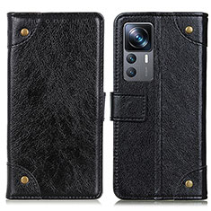 Coque Portefeuille Livre Cuir Etui Clapet K06Z pour Xiaomi Mi 12T Pro 5G Noir