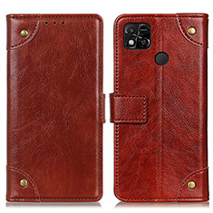 Coque Portefeuille Livre Cuir Etui Clapet K06Z pour Xiaomi POCO C3 Marron