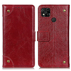 Coque Portefeuille Livre Cuir Etui Clapet K06Z pour Xiaomi POCO C3 Rouge