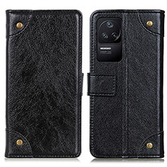 Coque Portefeuille Livre Cuir Etui Clapet K06Z pour Xiaomi Poco F4 5G Noir