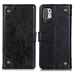 Coque Portefeuille Livre Cuir Etui Clapet K06Z pour Xiaomi POCO M3 Pro 5G Noir