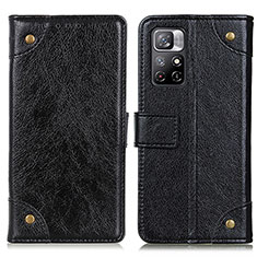 Coque Portefeuille Livre Cuir Etui Clapet K06Z pour Xiaomi Poco M4 Pro 5G Noir