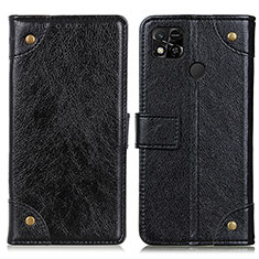 Coque Portefeuille Livre Cuir Etui Clapet K06Z pour Xiaomi Redmi 10A 4G Noir