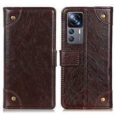 Coque Portefeuille Livre Cuir Etui Clapet K06Z pour Xiaomi Redmi K50 Ultra 5G Marron