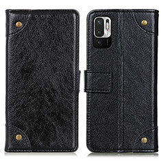 Coque Portefeuille Livre Cuir Etui Clapet K06Z pour Xiaomi Redmi Note 10 JE 5G Noir