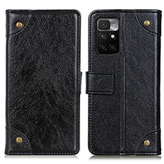 Coque Portefeuille Livre Cuir Etui Clapet K06Z pour Xiaomi Redmi Note 11 4G (2021) Noir