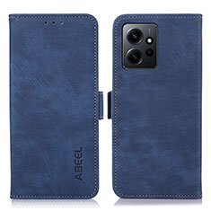 Coque Portefeuille Livre Cuir Etui Clapet K06Z pour Xiaomi Redmi Note 12 4G Bleu