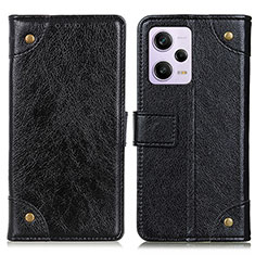 Coque Portefeuille Livre Cuir Etui Clapet K06Z pour Xiaomi Redmi Note 12 Explorer Noir