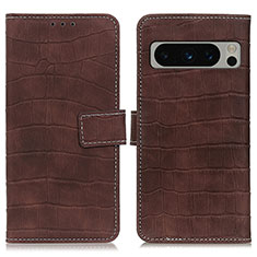 Coque Portefeuille Livre Cuir Etui Clapet K07Z pour Google Pixel 8 Pro 5G Marron