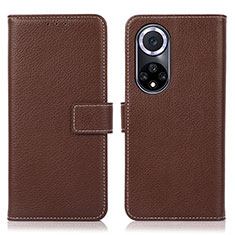 Coque Portefeuille Livre Cuir Etui Clapet K07Z pour Huawei Honor 50 5G Marron