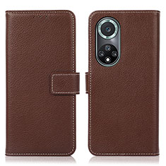 Coque Portefeuille Livre Cuir Etui Clapet K07Z pour Huawei Honor 50 Pro 5G Marron