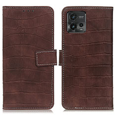 Coque Portefeuille Livre Cuir Etui Clapet K07Z pour Motorola Moto G72 Marron