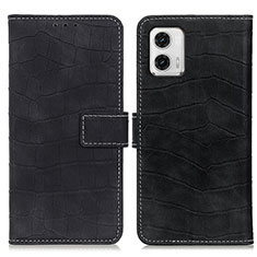 Coque Portefeuille Livre Cuir Etui Clapet K07Z pour Motorola Moto G73 5G Noir