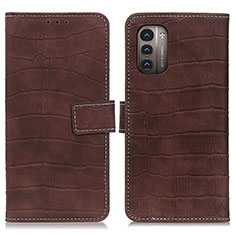 Coque Portefeuille Livre Cuir Etui Clapet K07Z pour Nokia G11 Marron