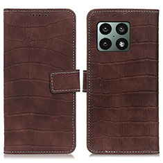 Coque Portefeuille Livre Cuir Etui Clapet K07Z pour OnePlus 10 Pro 5G Marron