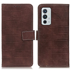 Coque Portefeuille Livre Cuir Etui Clapet K07Z pour OnePlus 9RT 5G Marron