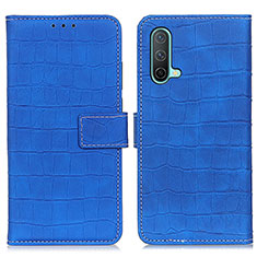 Coque Portefeuille Livre Cuir Etui Clapet K07Z pour OnePlus Nord CE 5G Bleu