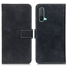 Coque Portefeuille Livre Cuir Etui Clapet K07Z pour OnePlus Nord CE 5G Noir