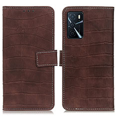 Coque Portefeuille Livre Cuir Etui Clapet K07Z pour Oppo A16 Marron