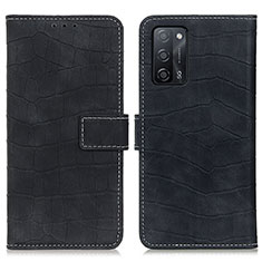 Coque Portefeuille Livre Cuir Etui Clapet K07Z pour Oppo A53s 5G Noir