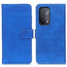 Coque Portefeuille Livre Cuir Etui Clapet K07Z pour Oppo A54 5G Bleu