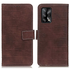 Coque Portefeuille Livre Cuir Etui Clapet K07Z pour Oppo A74 4G Marron