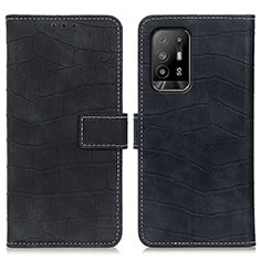 Coque Portefeuille Livre Cuir Etui Clapet K07Z pour Oppo A94 5G Noir