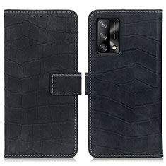 Coque Portefeuille Livre Cuir Etui Clapet K07Z pour Oppo F19 Noir