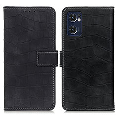 Coque Portefeuille Livre Cuir Etui Clapet K07Z pour Oppo Find X5 Lite 5G Noir