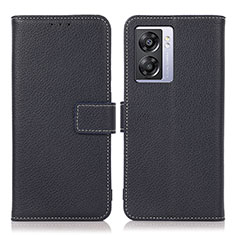 Coque Portefeuille Livre Cuir Etui Clapet K07Z pour Oppo K10 5G India Bleu