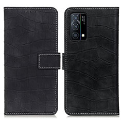 Coque Portefeuille Livre Cuir Etui Clapet K07Z pour Oppo K9 5G Noir