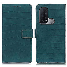 Coque Portefeuille Livre Cuir Etui Clapet K07Z pour Oppo Reno5 A Vert