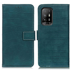 Coque Portefeuille Livre Cuir Etui Clapet K07Z pour Oppo Reno5 Z 5G Vert