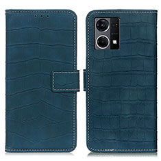 Coque Portefeuille Livre Cuir Etui Clapet K07Z pour Oppo Reno7 4G Vert