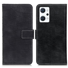 Coque Portefeuille Livre Cuir Etui Clapet K07Z pour Oppo Reno7 A Noir