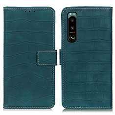 Coque Portefeuille Livre Cuir Etui Clapet K07Z pour Sony Xperia 5 III Vert