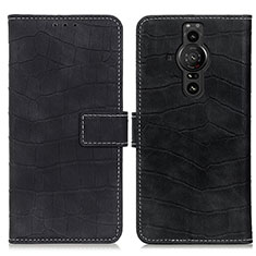 Coque Portefeuille Livre Cuir Etui Clapet K07Z pour Sony Xperia PRO-I Noir