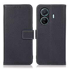 Coque Portefeuille Livre Cuir Etui Clapet K07Z pour Vivo T1 Pro 5G Bleu