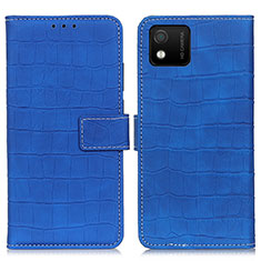 Coque Portefeuille Livre Cuir Etui Clapet K07Z pour Wiko Y52 Bleu