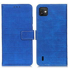 Coque Portefeuille Livre Cuir Etui Clapet K07Z pour Wiko Y82 Bleu