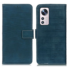 Coque Portefeuille Livre Cuir Etui Clapet K07Z pour Xiaomi Mi 12 5G Vert