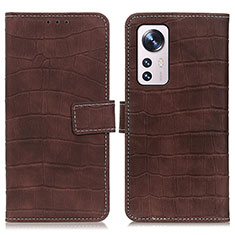 Coque Portefeuille Livre Cuir Etui Clapet K07Z pour Xiaomi Mi 12S 5G Marron