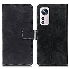 Coque Portefeuille Livre Cuir Etui Clapet K07Z pour Xiaomi Mi 12S 5G Noir